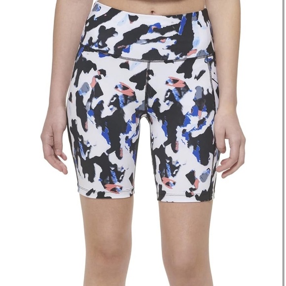 Calvin Klein Performance Women's Active Bike Short multicolor with pockets Smal - Picture 1 of 10